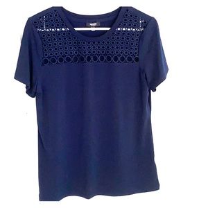 Beautiful eyelet cutout top